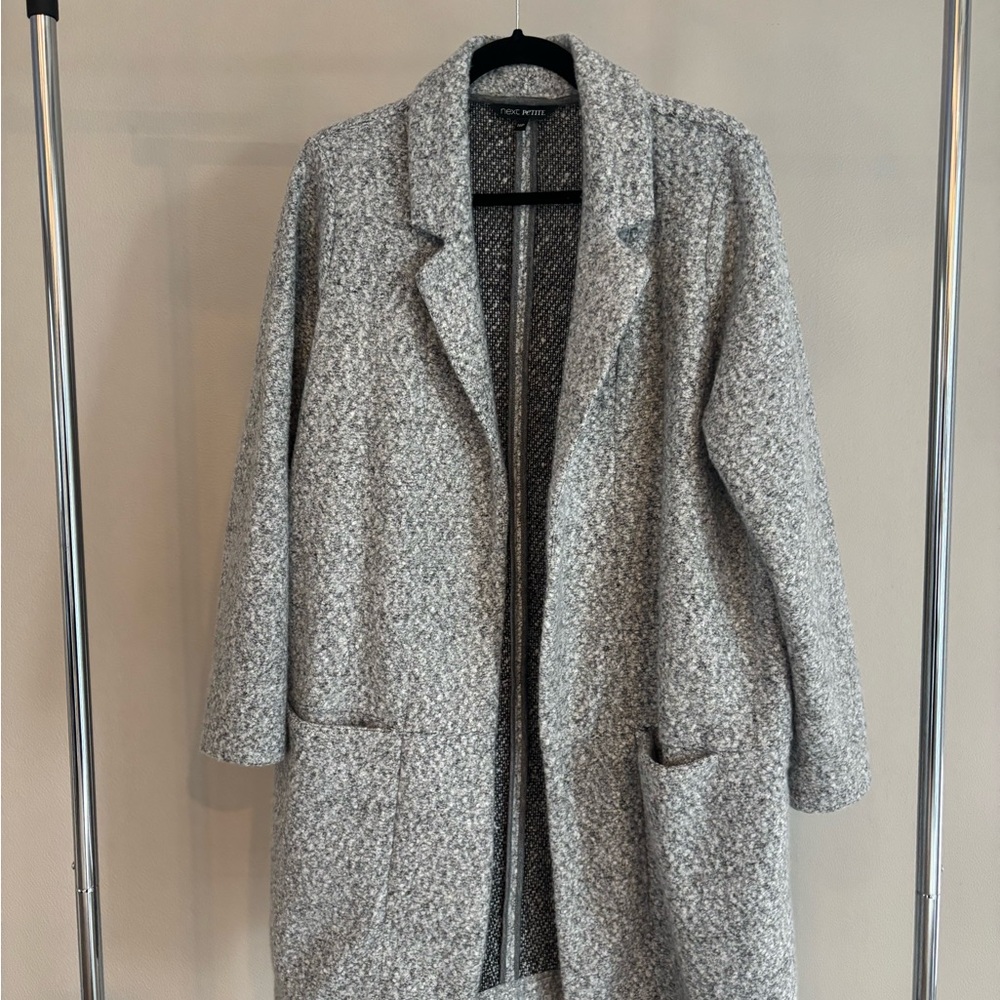 NWOT Next Gray Teddy Jacket for Women